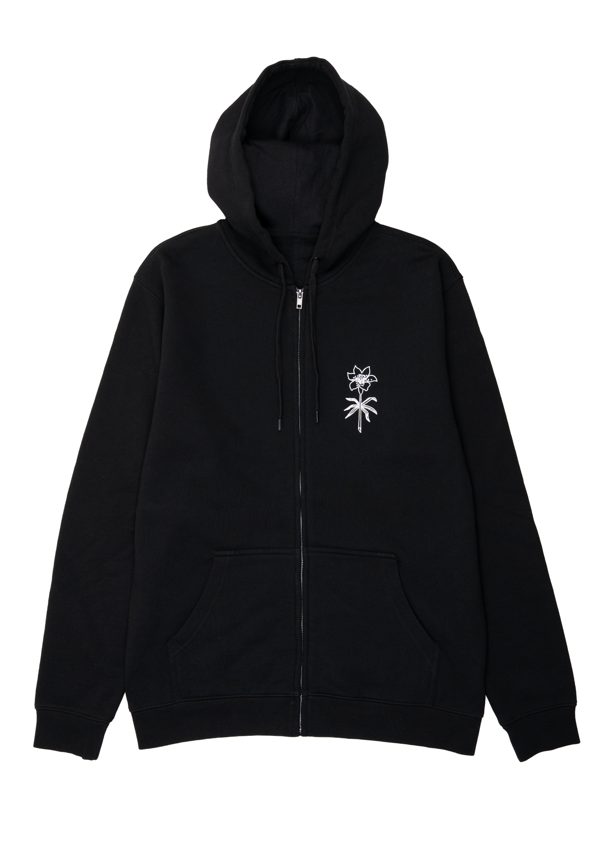 Memento Lily Zip-up Sweater | Black | Unisex