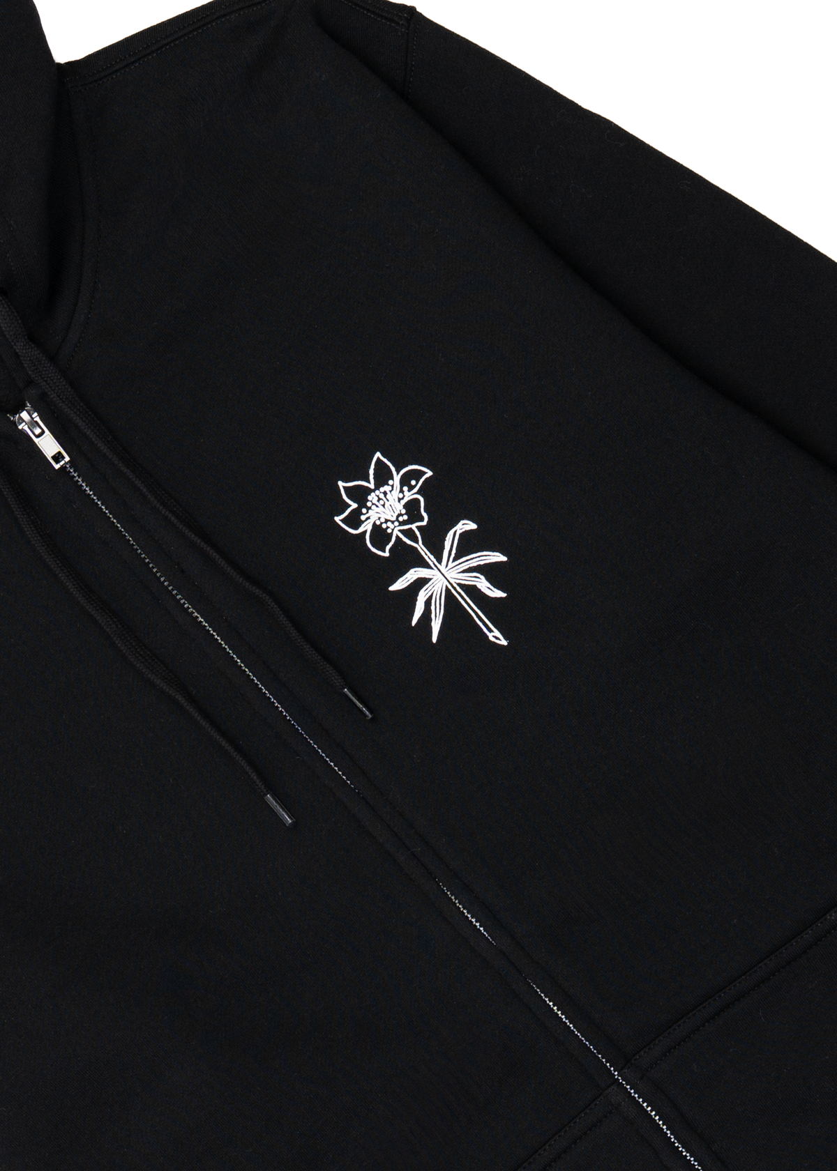Memento Lily Zip-up Sweater | Black | Unisex