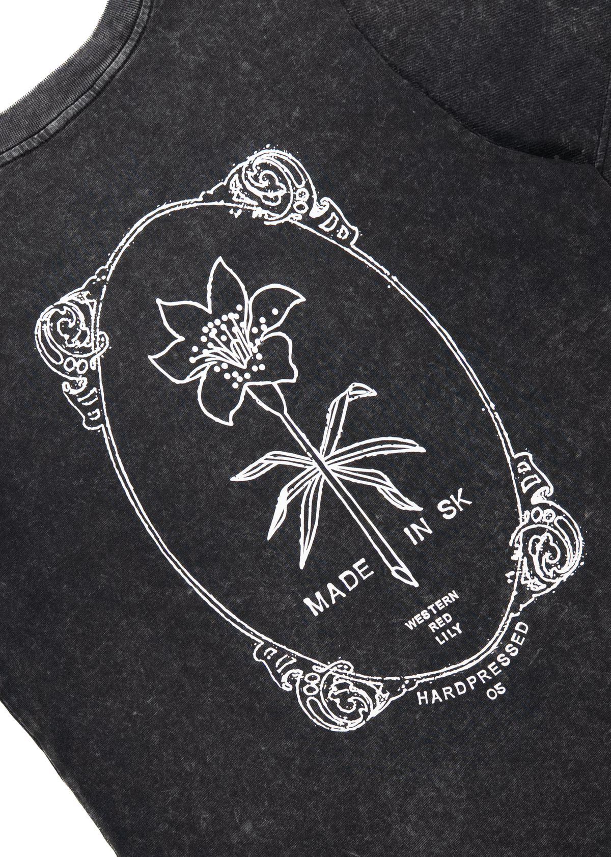 Memento Lily Tee | Black Stone | Ladies