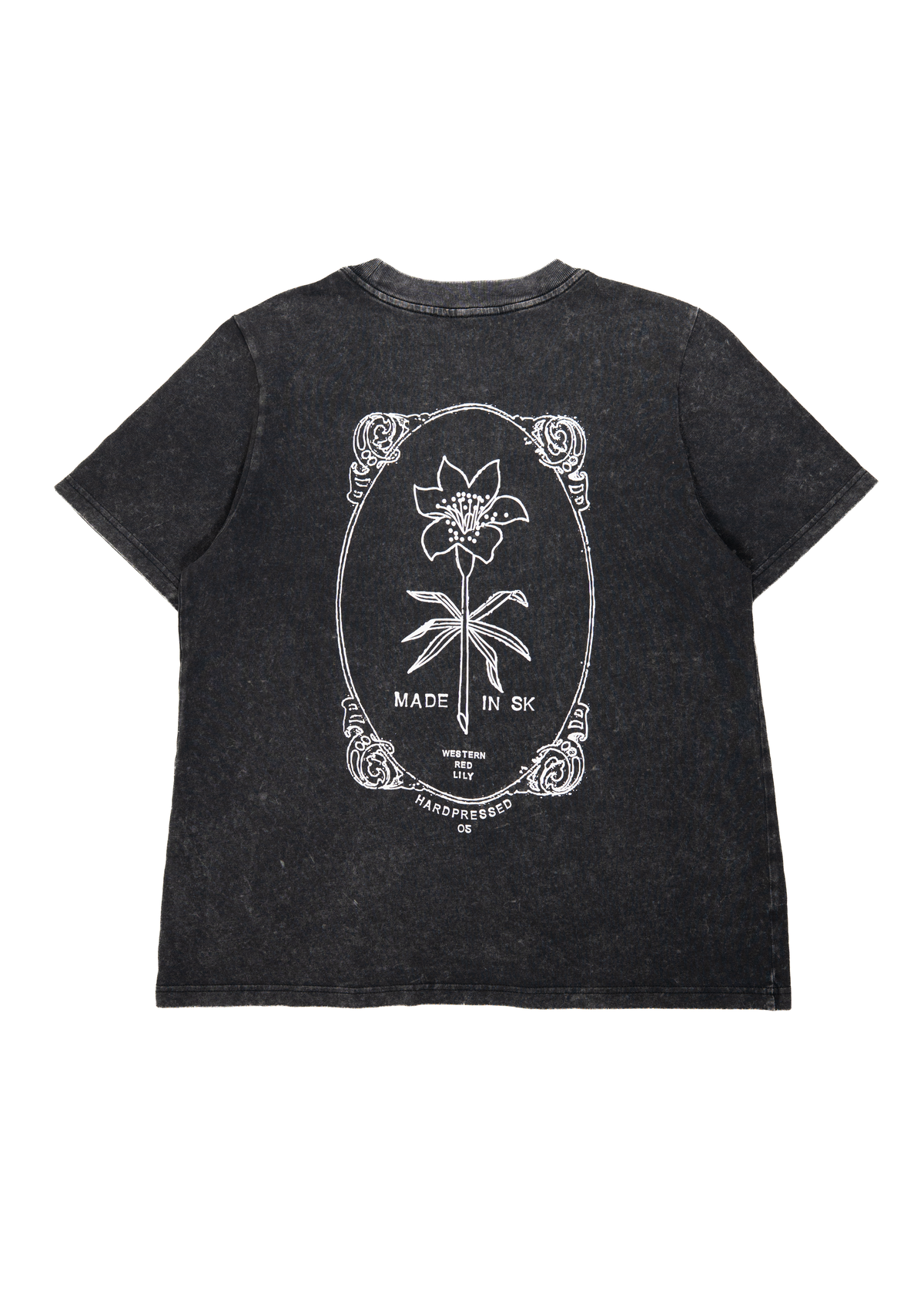 Memento Lily Tee | Black Stone | Ladies