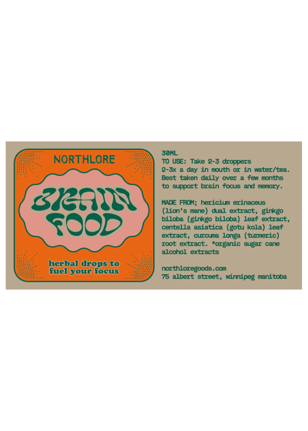 Northlore | Brain Food Herbal Drops