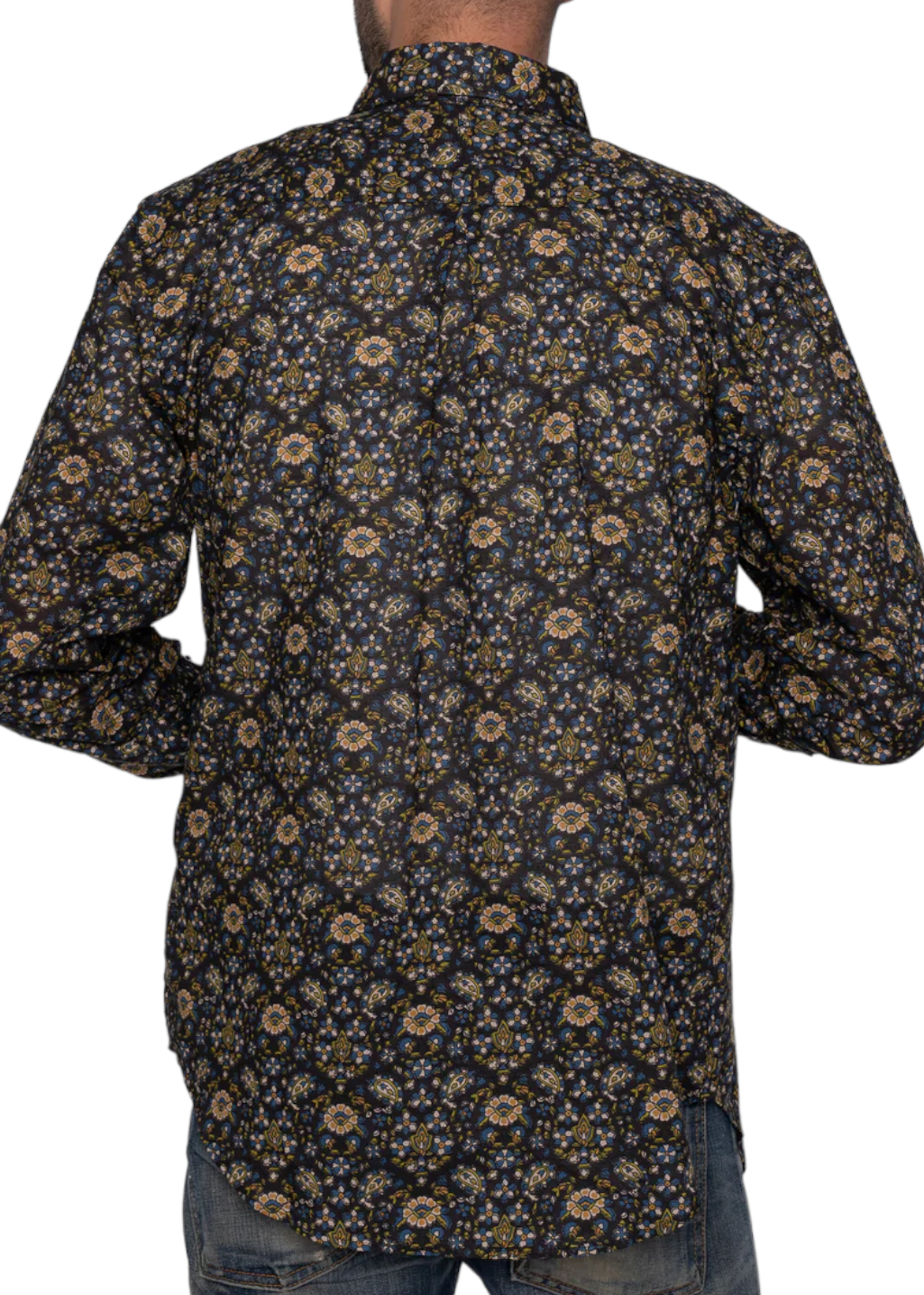 Naked & Famous Denim - Easy Shirt - Bandana Cloth - Black - Hardpressed Print Studio Inc.