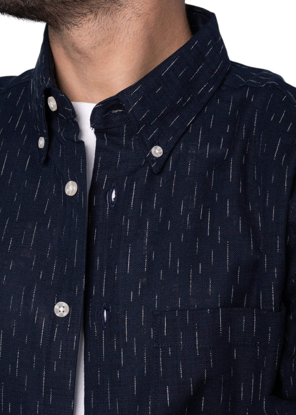 Naked & Famous Denim - Easy Shirt - Kimono Print - Rain - Hardpressed Print Studio Inc.