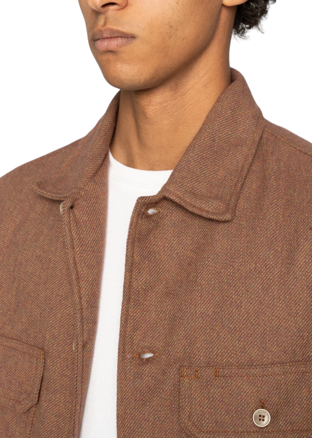 Naked & Famous Denim - Over Shirt - Triple Yarn Twist Brushed Flannel - Desert Sunset