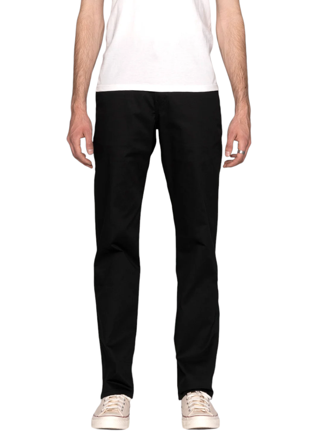 Naked & Famous Denim - Straight Chino - Black Stretch Twill