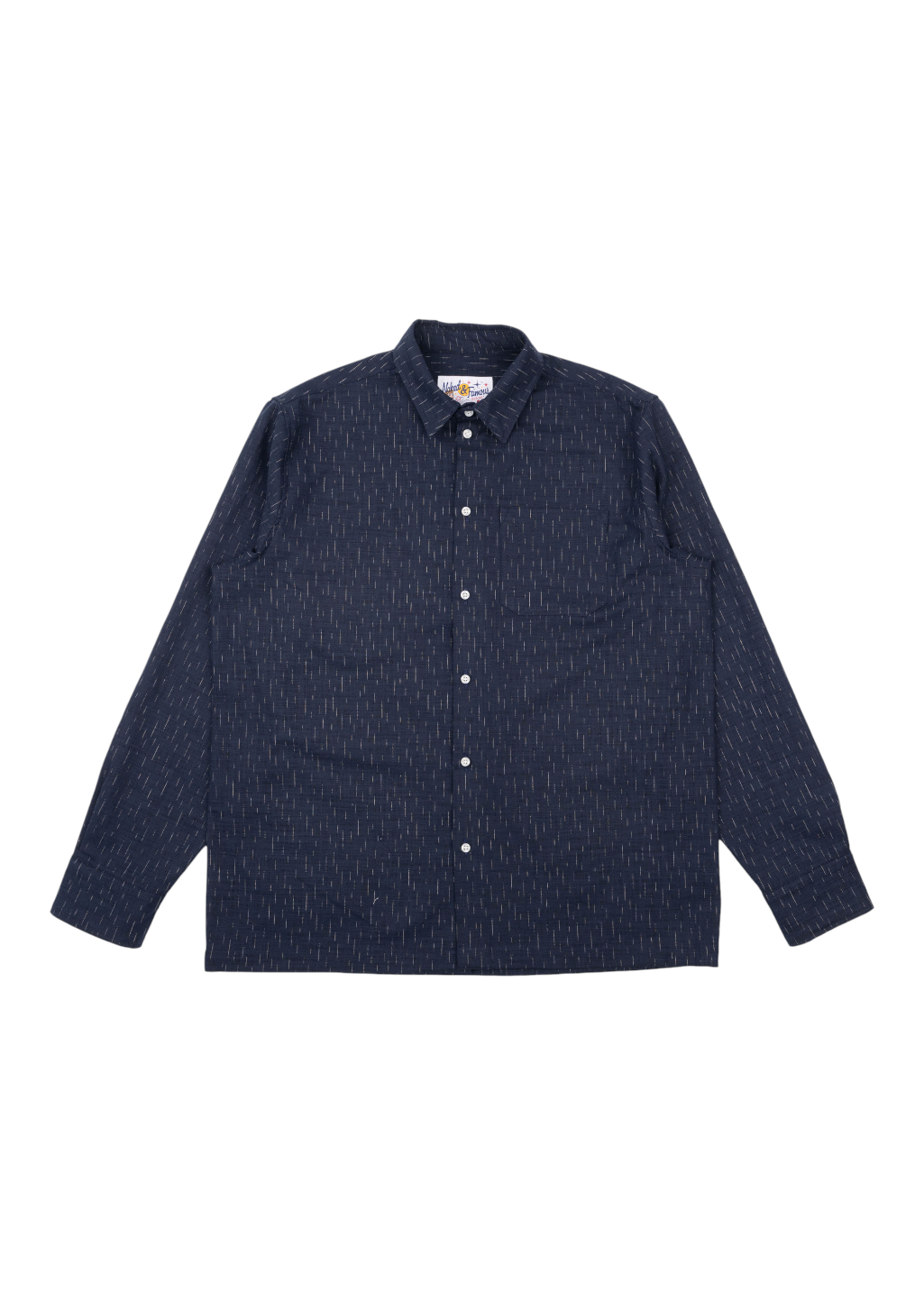 Naked & Famous Denim - True Shirt - Kimono Rain - Navy