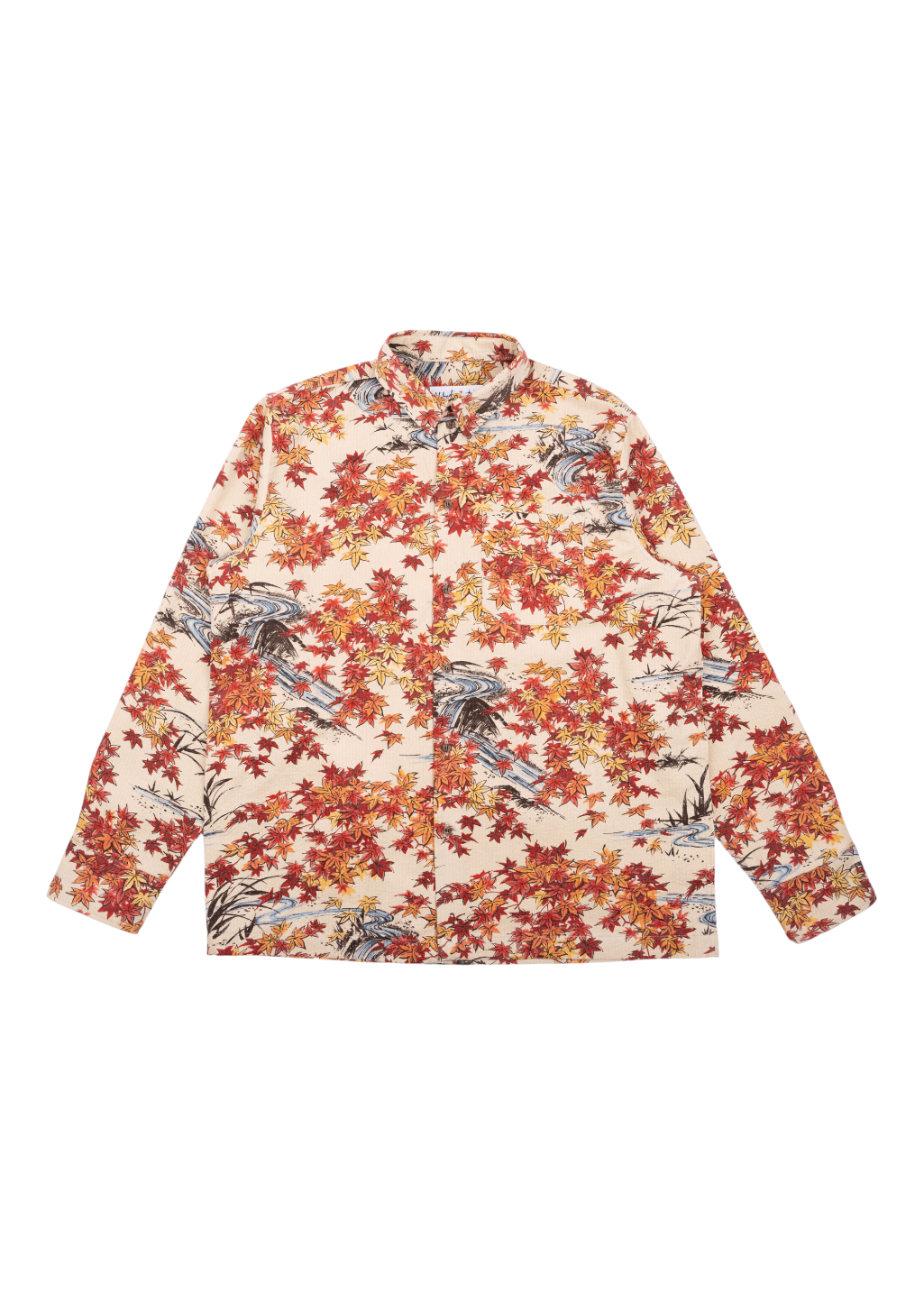 Naked & Famous Denim - True Shirt - Printed Autumn - Cream