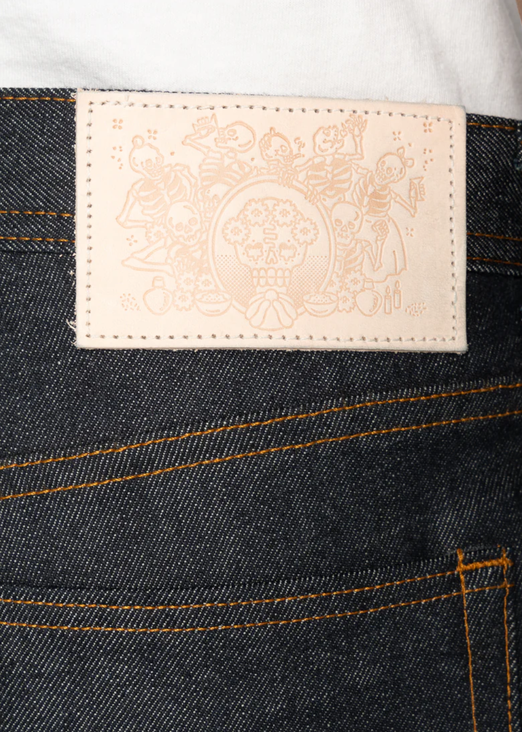 Naked & Famous Denim - Weird Guy - Dia De Los Muertos Selvedge