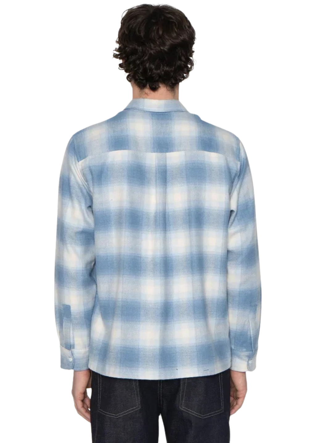 Naked & Famous Denim - True Shirt - Organic Supple Flannel - Faded Indigo