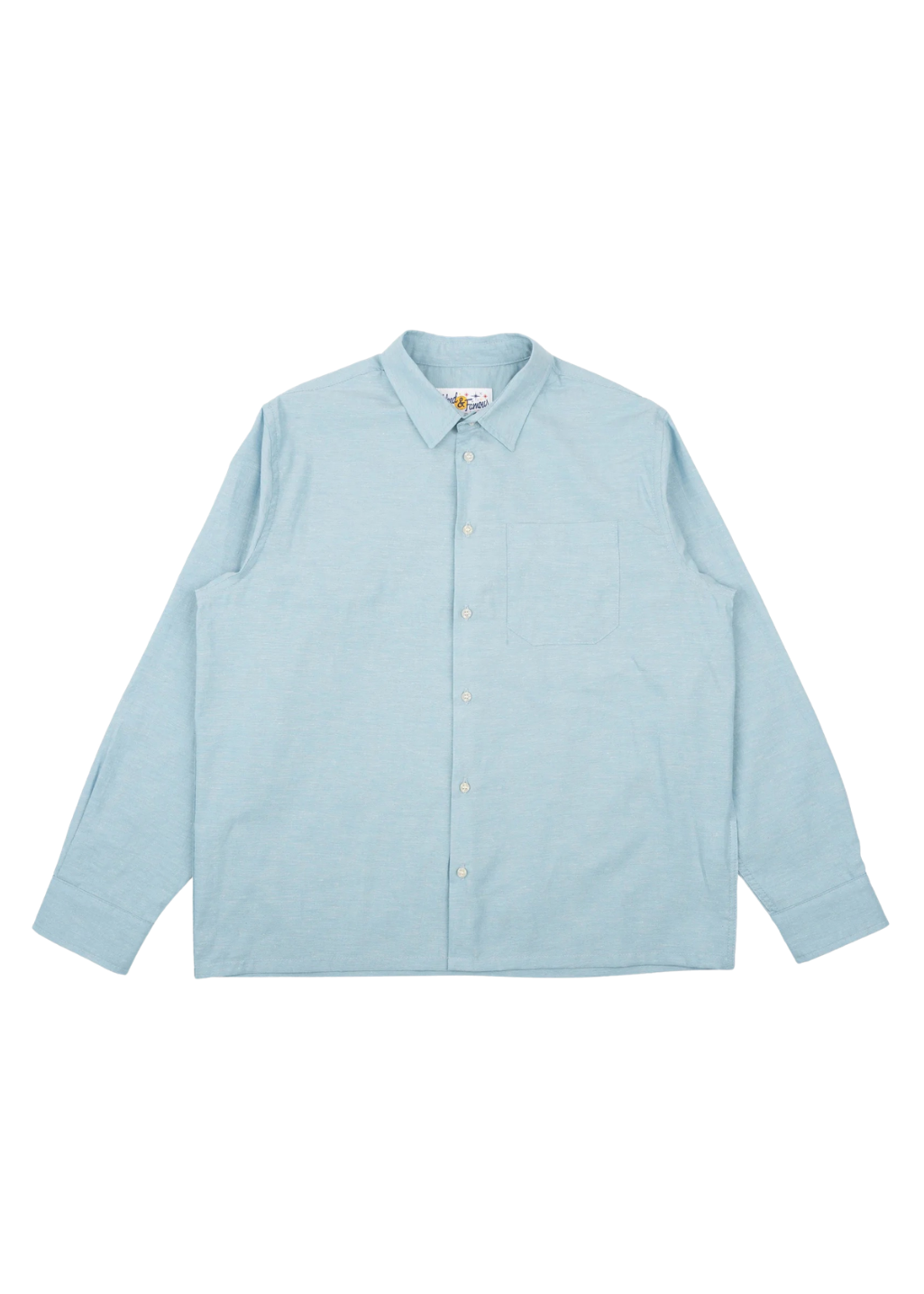 Naked & Famous Denim - True Shirt - Selvedge Chambray - Pale Blue - Hardpressed Print Studio Inc.