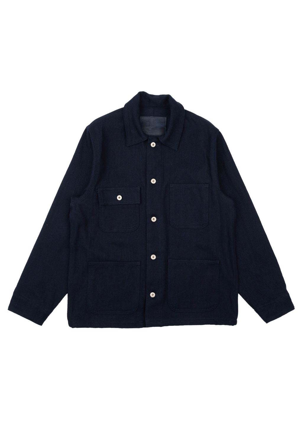 Naked & Famous Denim - Chore Coat - Maekake Dobby - Indigo - Hardpressed Print Studio Inc.
