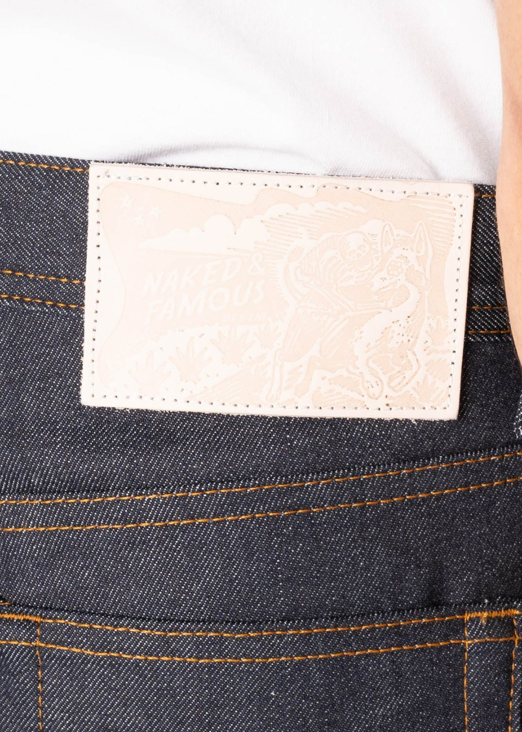 Naked & Famous Denim - Weird Guy - Dia De Los Muertos Selvedge