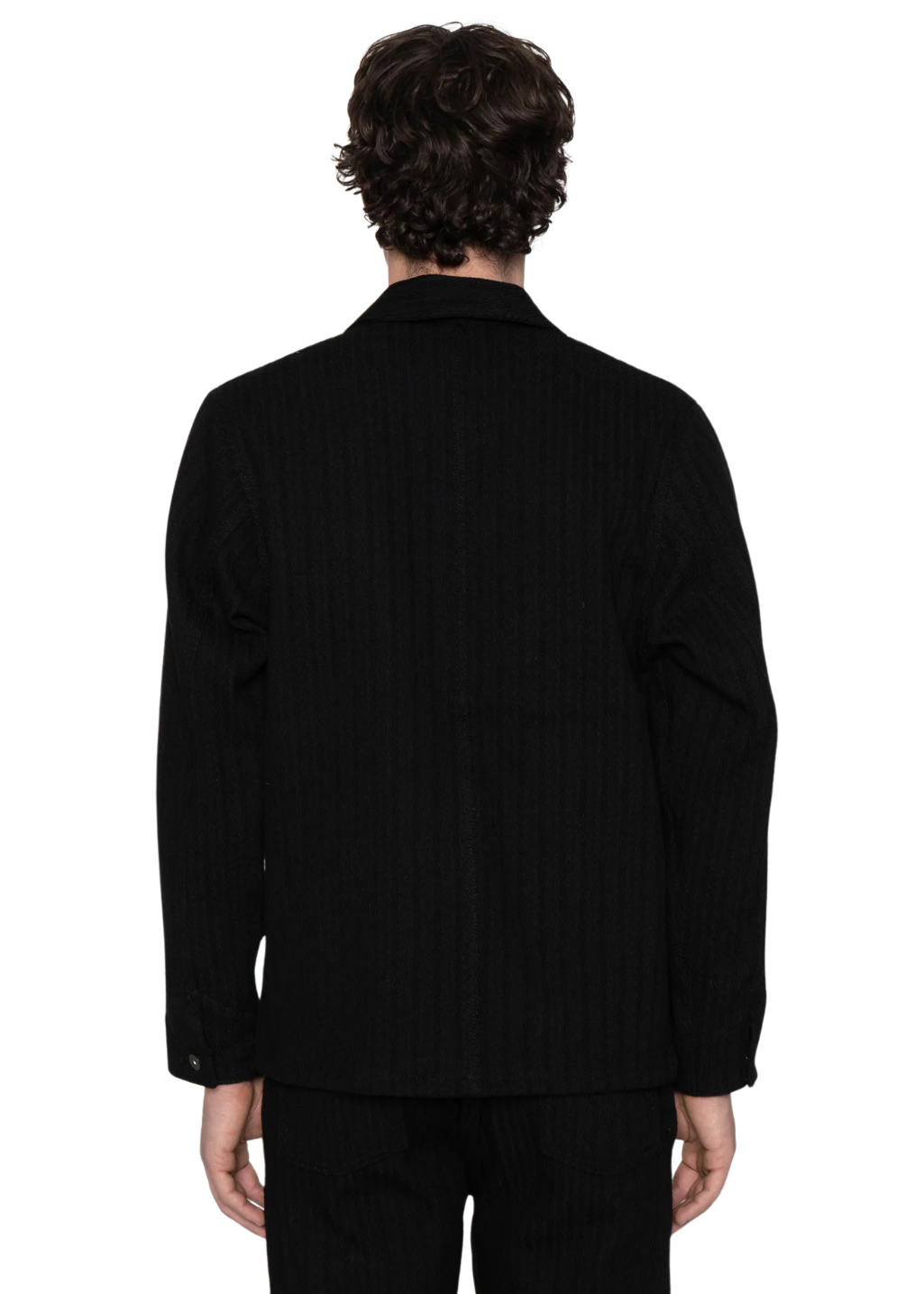 Naked & Famous Denim - Chore Coat - Black Sugiaya