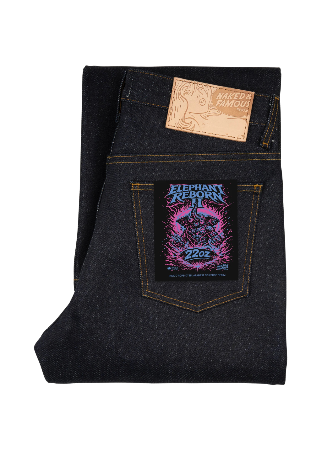 Naked & Famous Denim - Elephant 2 Reborn - Indigo