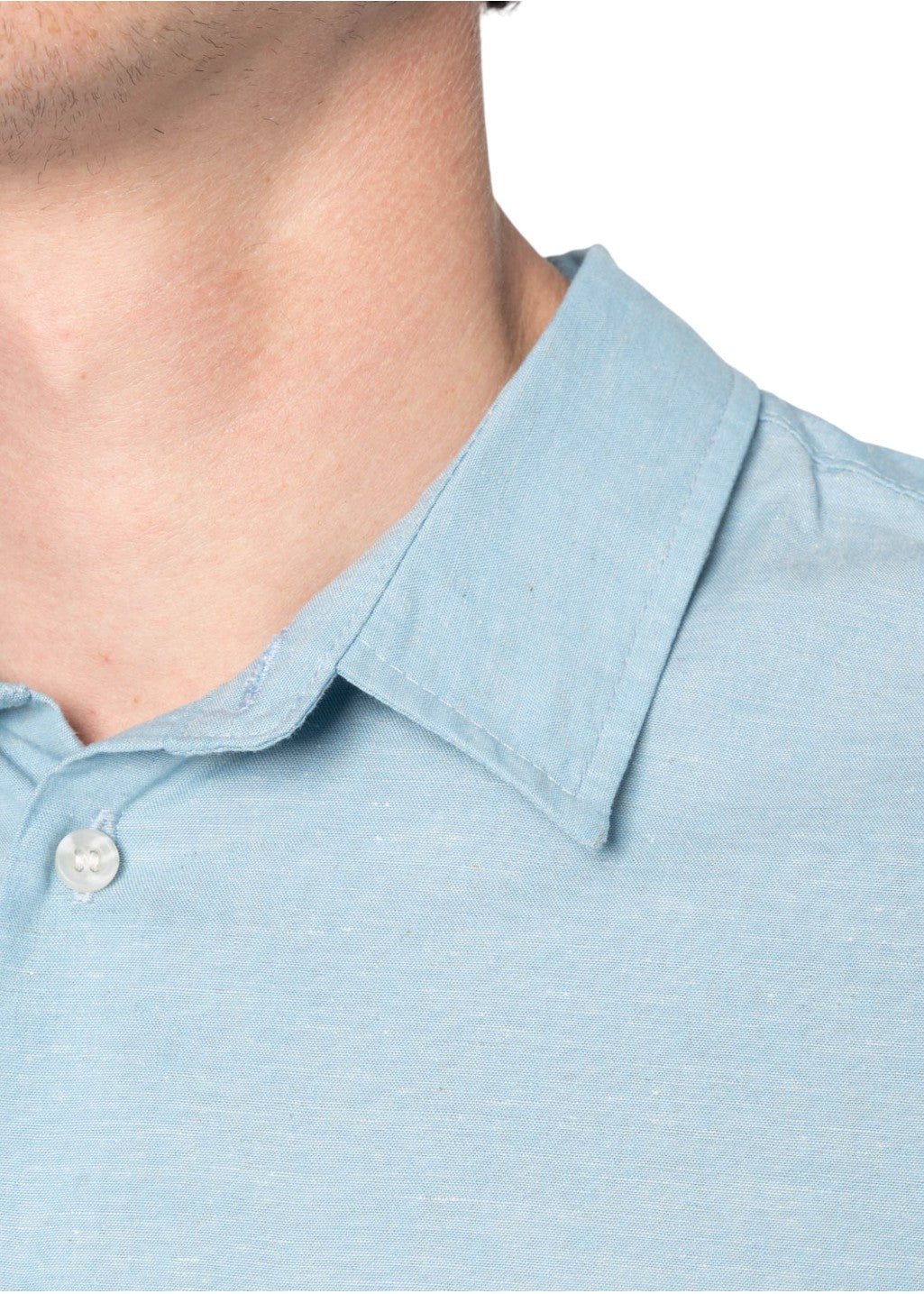 Naked & Famous Denim - True Shirt - Selvedge Chambray - Pale Blue - Hardpressed Print Studio Inc.