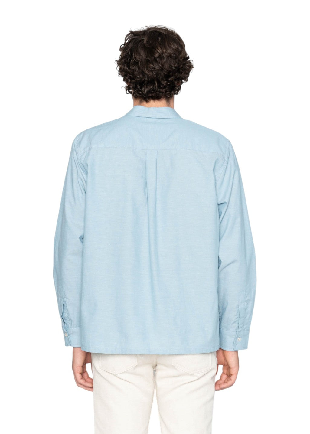 Naked & Famous Denim - True Shirt - Selvedge Chambray - Pale Blue - Hardpressed Print Studio Inc.