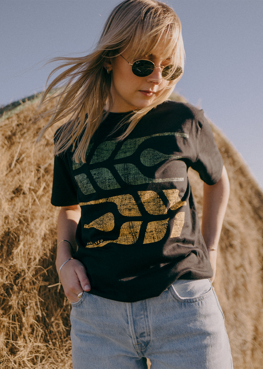 Provincial Grain Tee | Black | Unisex and Ladies - Hardpressed Print Studio Inc.