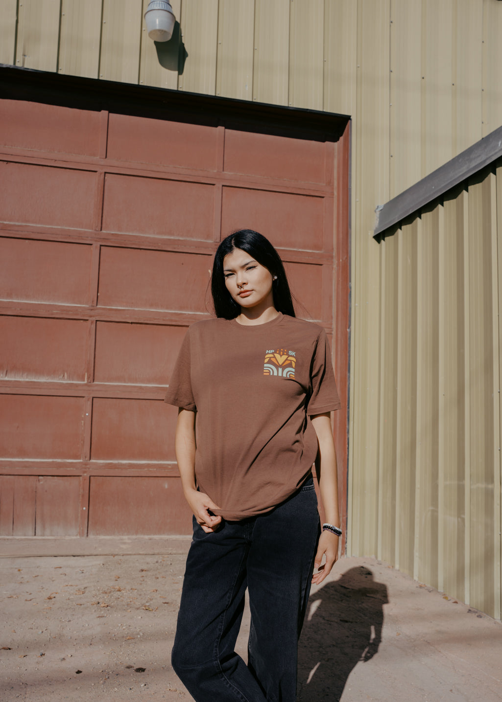 XS, S, XL & XXL | Western Lily Crest Tee | Topsoil | Unisex