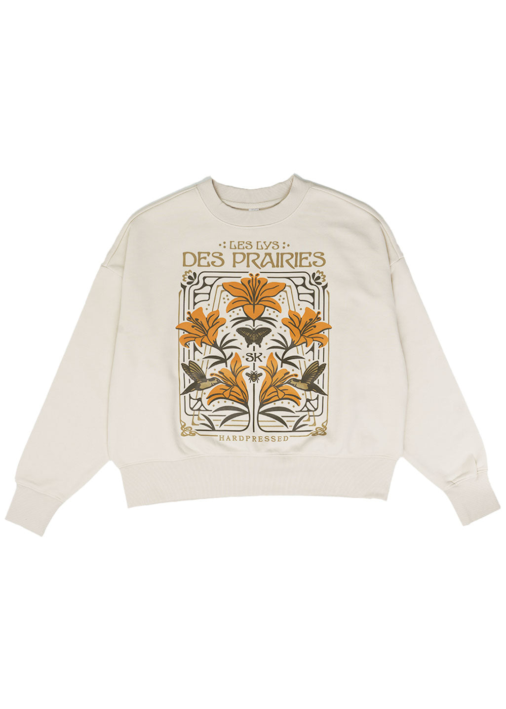 Nouveau Lily Crewneck | Birch | Ladies - Hardpressed Print Studio Inc.