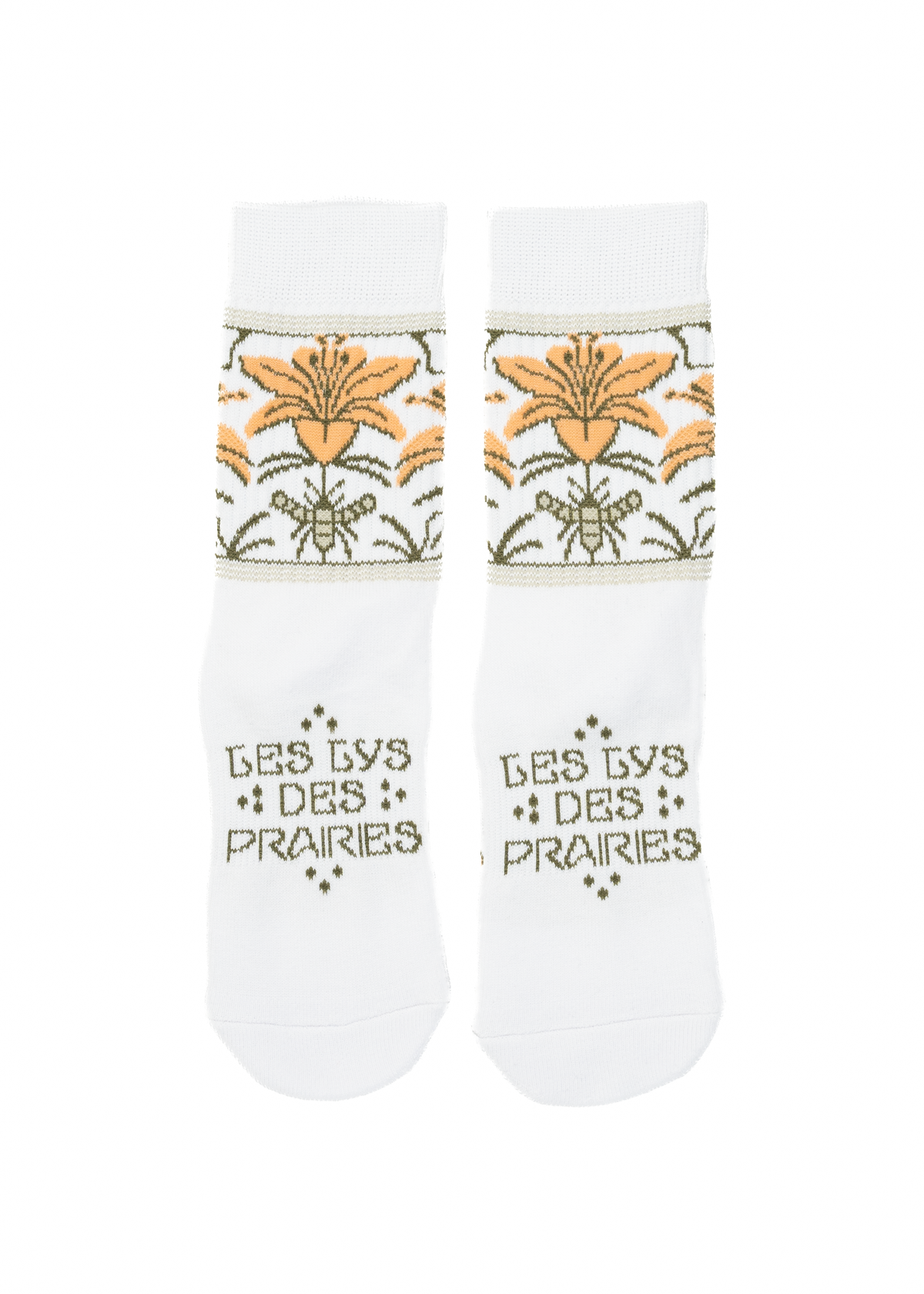 Nouveau Lily Socks | White