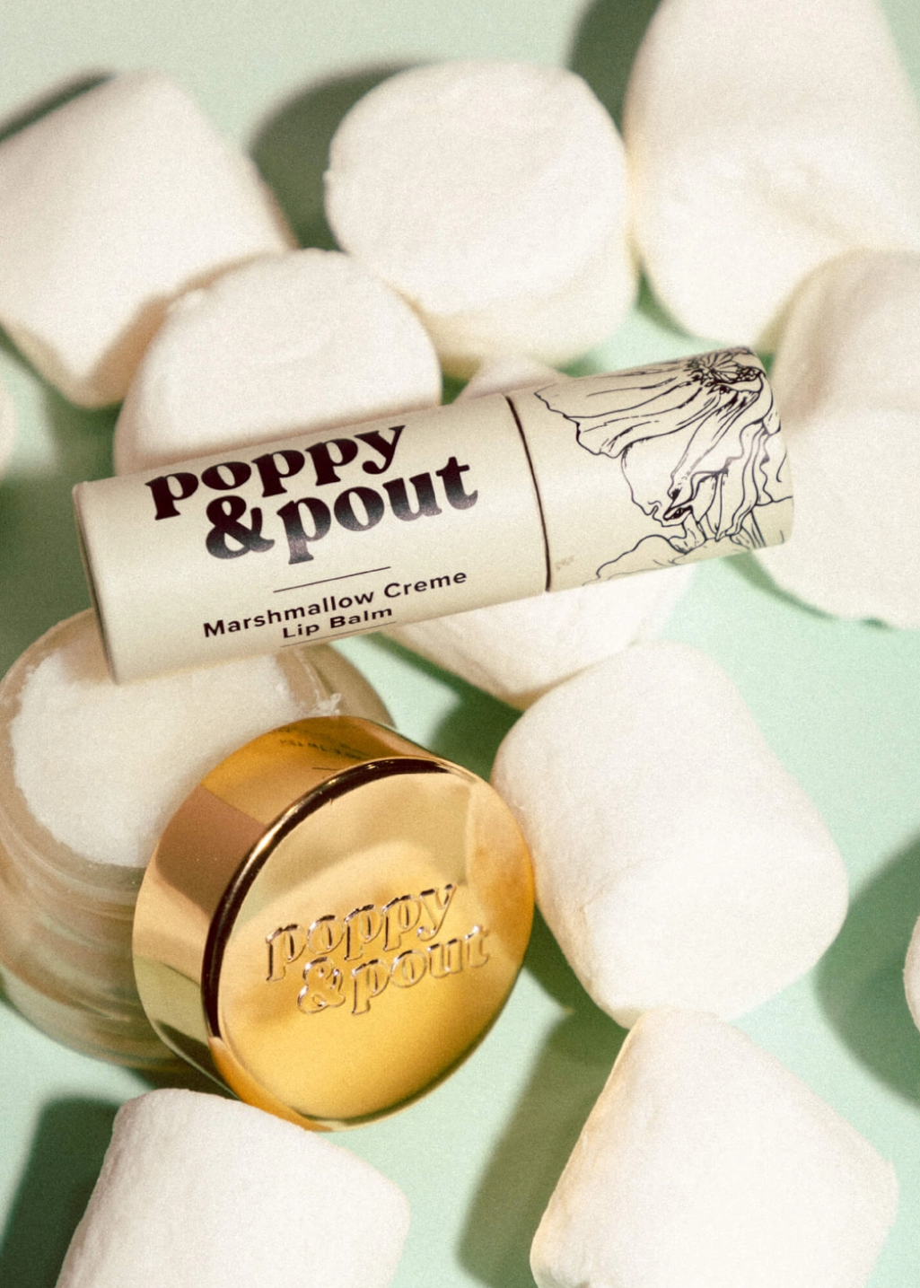 Poppy & Pout - Marshmallow Creme Lip Balm