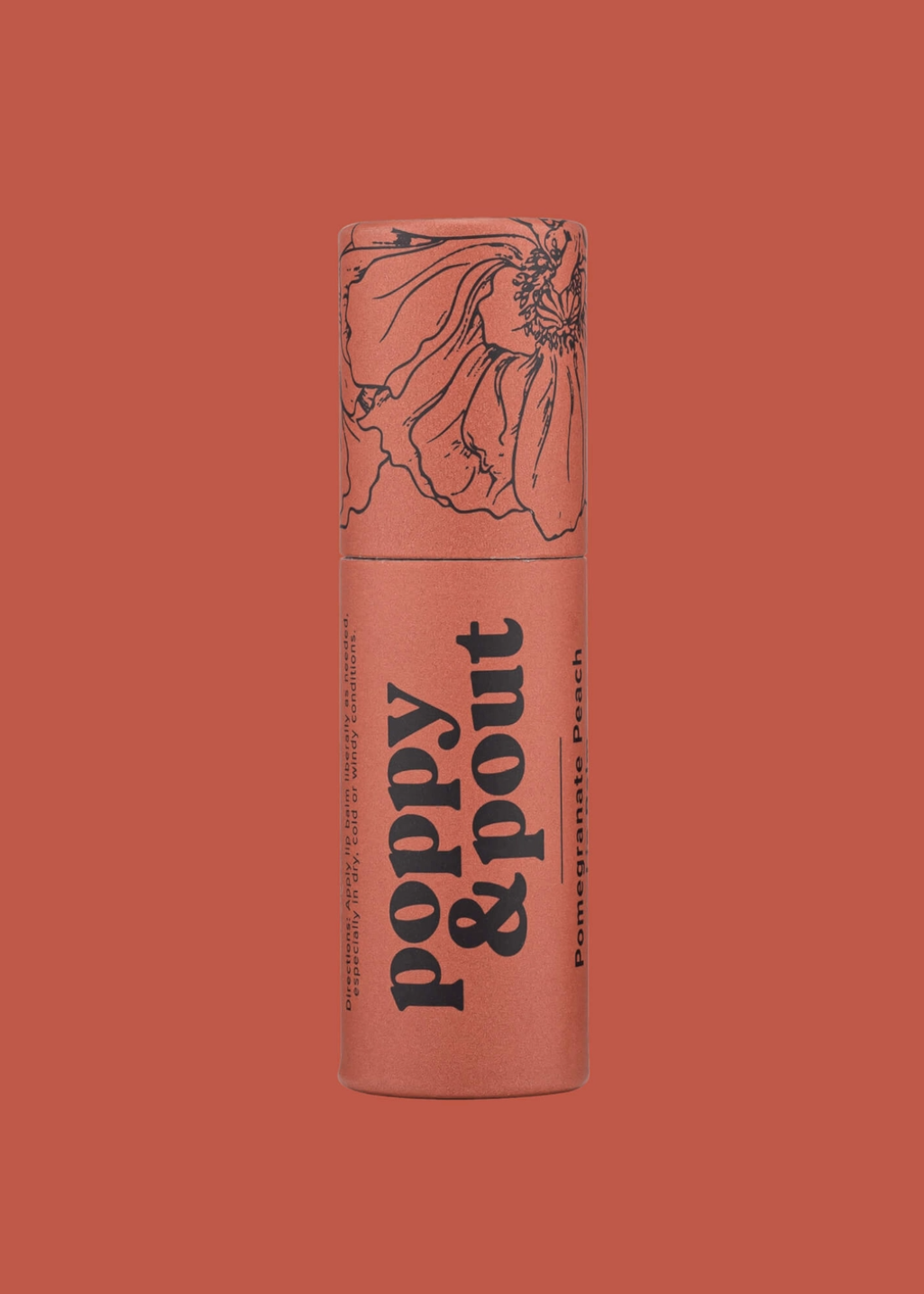 Poppy & Pout - Pomegranate Peach Lip Balm