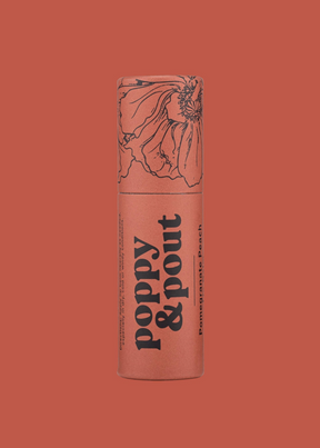 Poppy & Pout - Pomegranate Peach Lip Balm