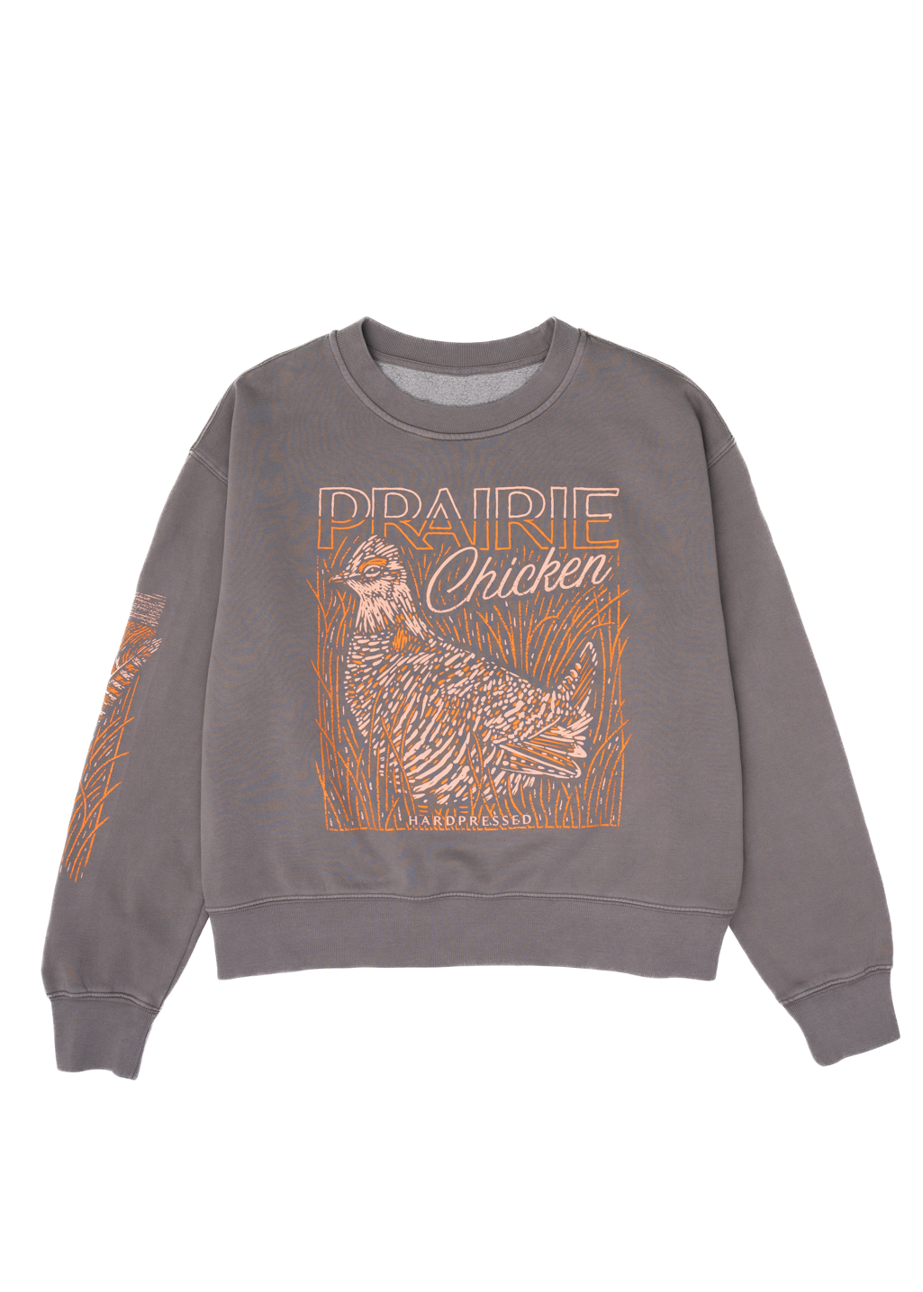 Prairie Chicken Crewneck | Vintage Grey | Ladies