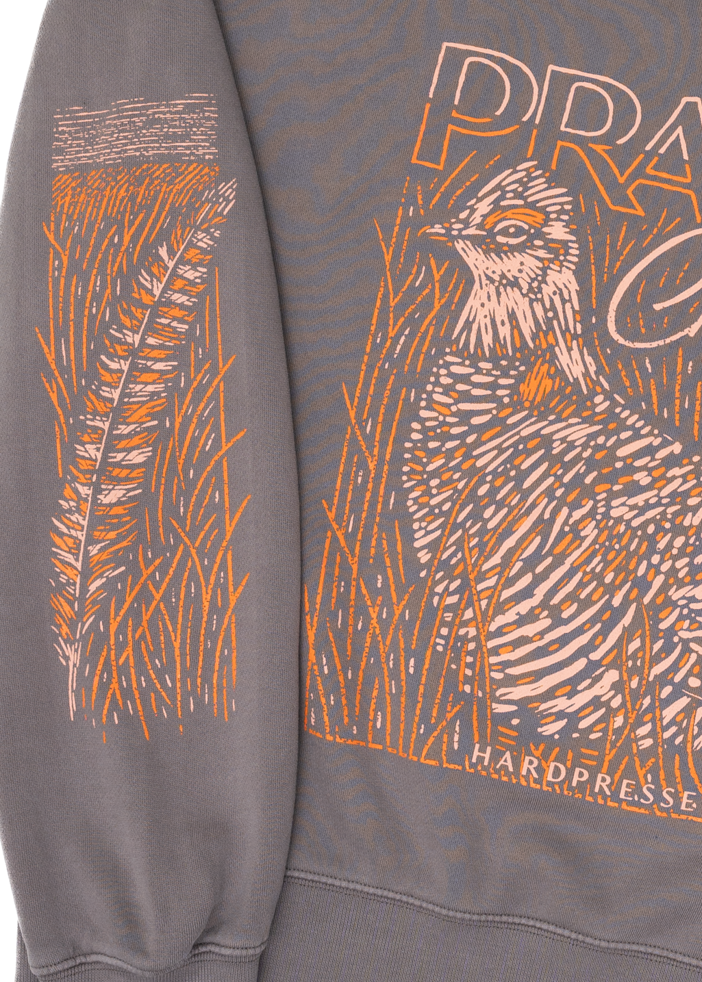 Prairie Chicken Crewneck | Vintage Grey | Ladies