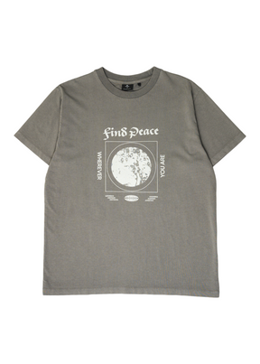 THRILLS - Find Peace Merch Fit Tee - Washed Grey - Hardpressed Print Studio Inc.