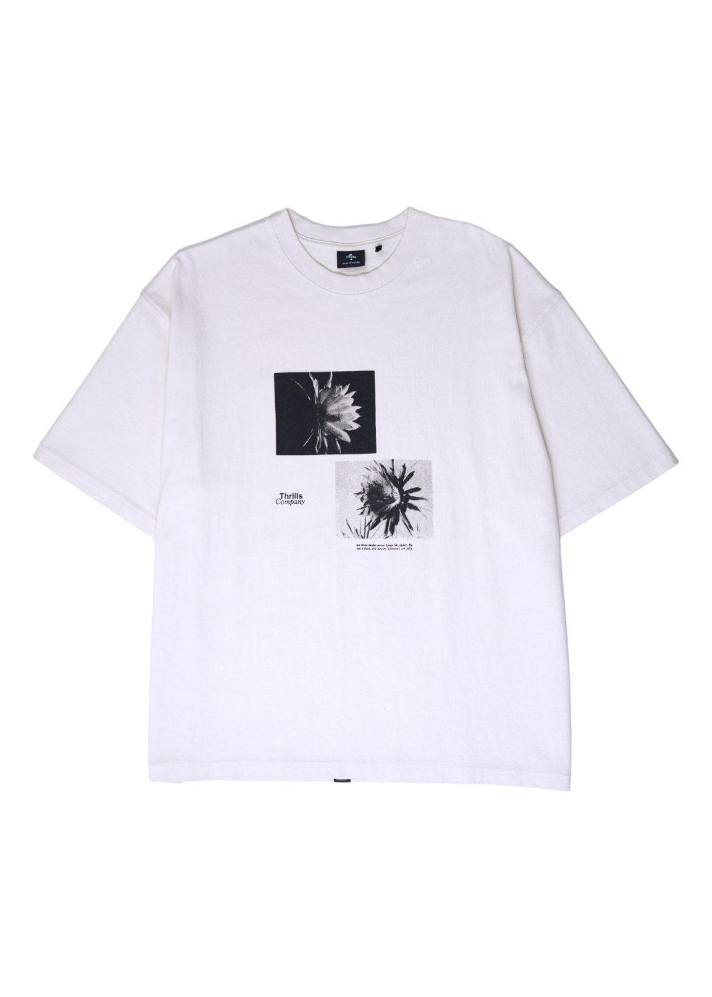 THRILLS - Dark Lily Oversized Tee - Heritage White - Hardpressed Print Studio Inc.