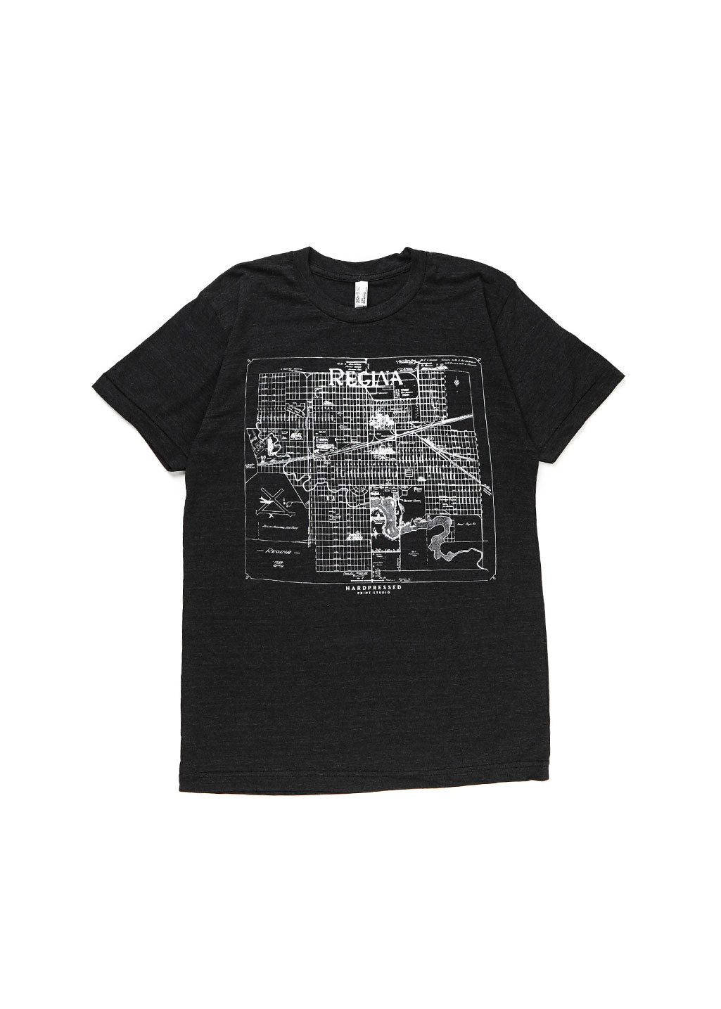 XL | Regina Map Tee | Tri-Black | Ladies