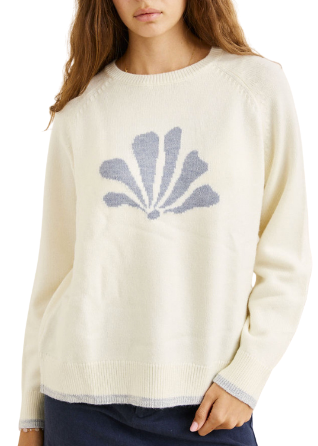 Rhythm - Bayside Crewneck Knit - Vintage White