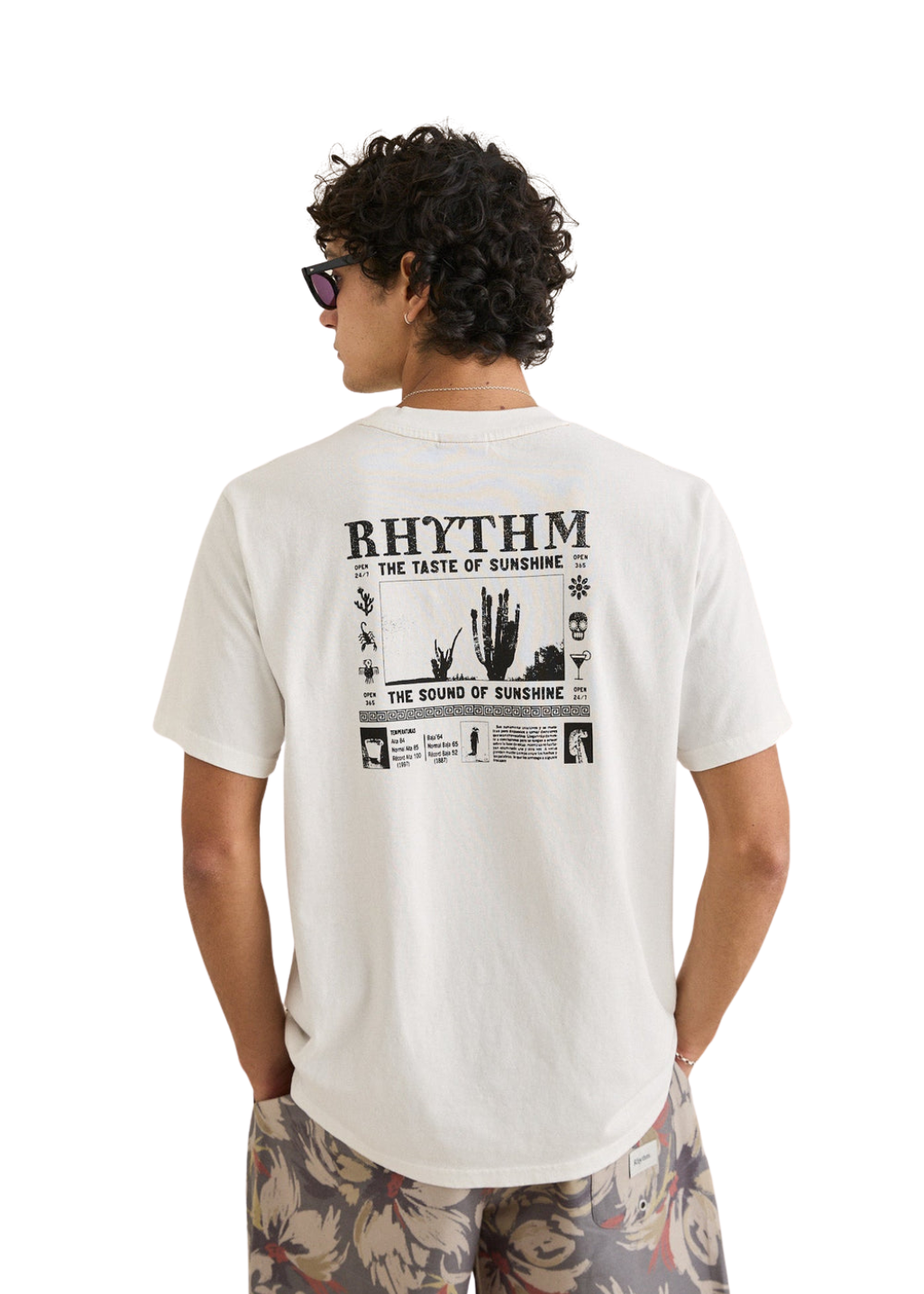 Rhythm - Cactus Vintage SS T-Shirt - Vintage White