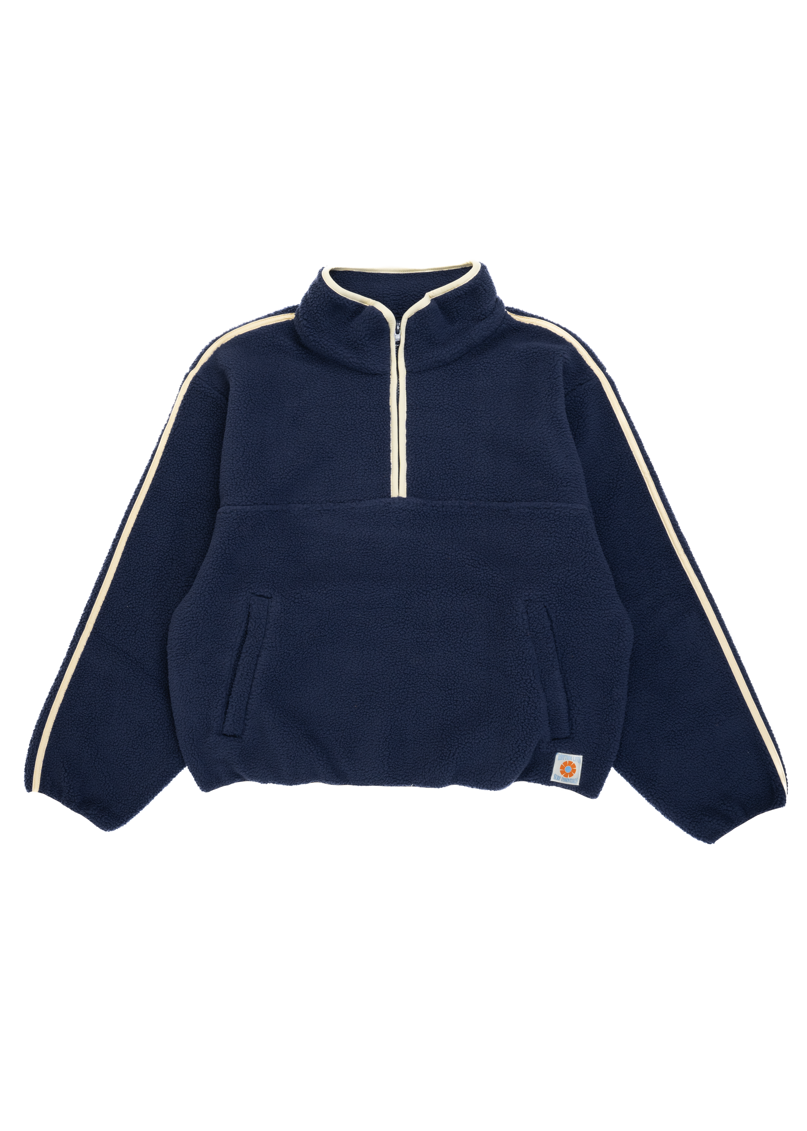 Rhythm - Camp Half Zip Sherpa Pullover - Ocean