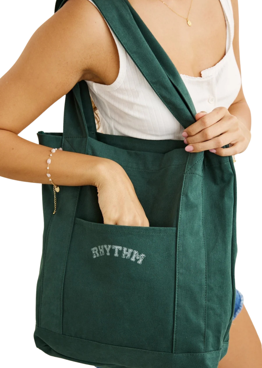 Rhythm - Collegiate Tote Bag - Forest