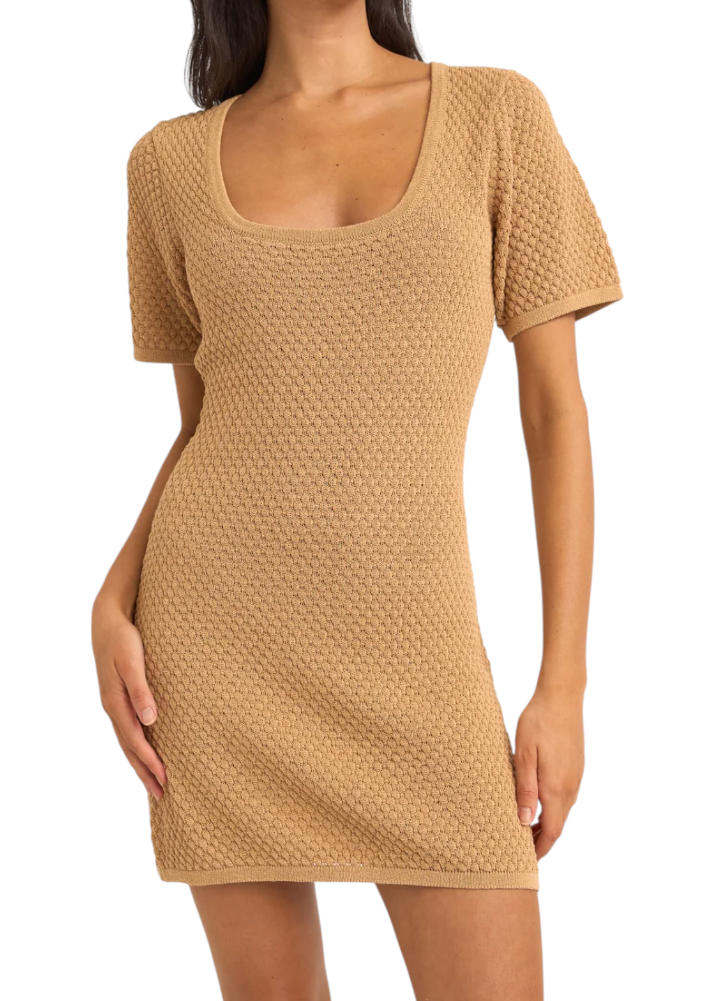 Rhythm - Joni Knit Mini Dress - Sand