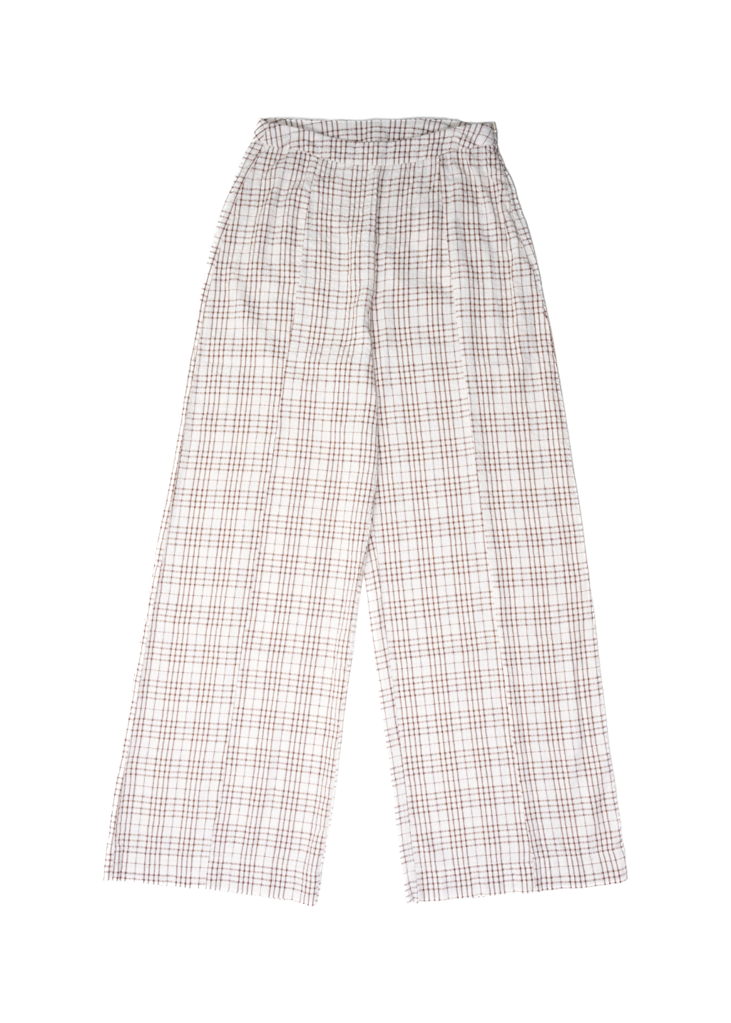 Rhythm - Rumi Check Wide Leg Pant - Natural