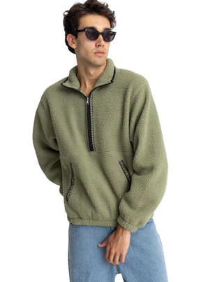 Rhythm - Sherpa Pullover - Sage