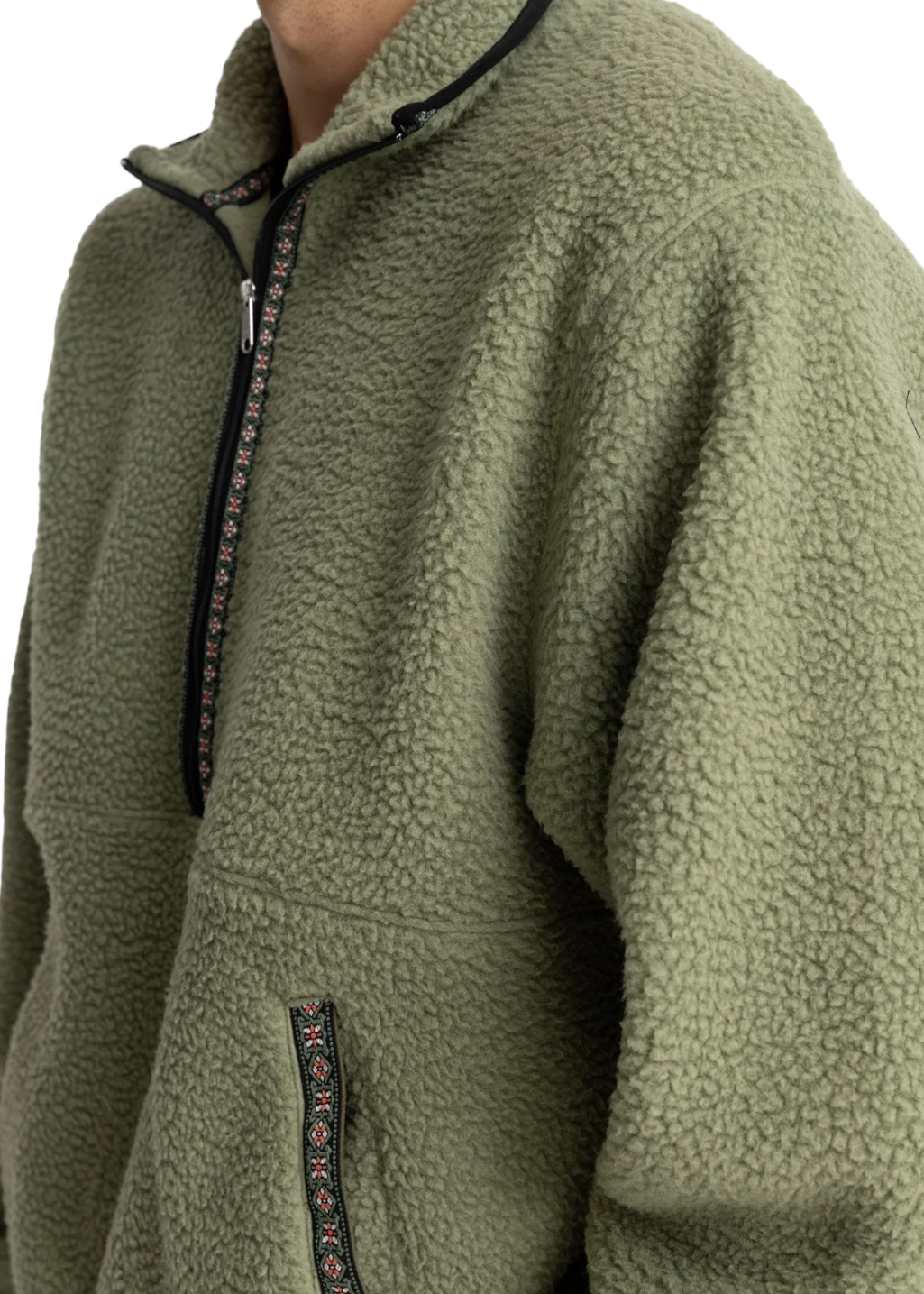 Rhythm - Sherpa Pullover - Sage