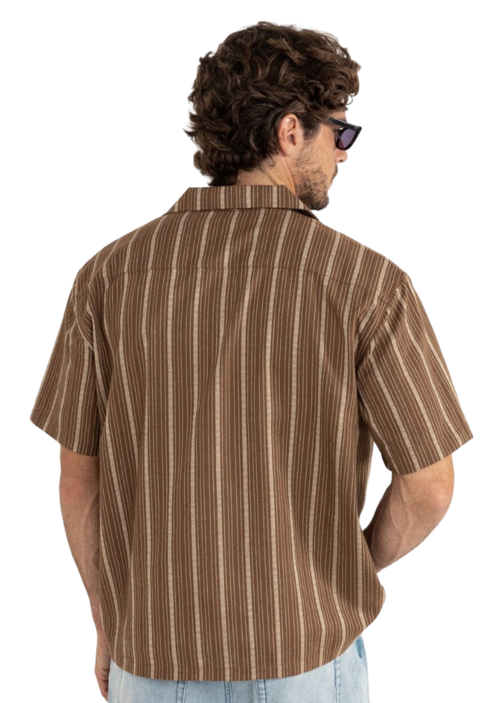 Rhythm - West Winds Stripe SS Shirt - Earth