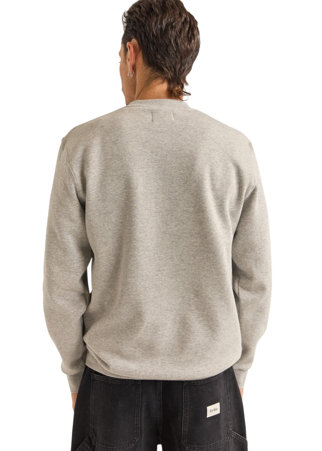 Rhythm - Brand Fleece Crew - Grey Heather