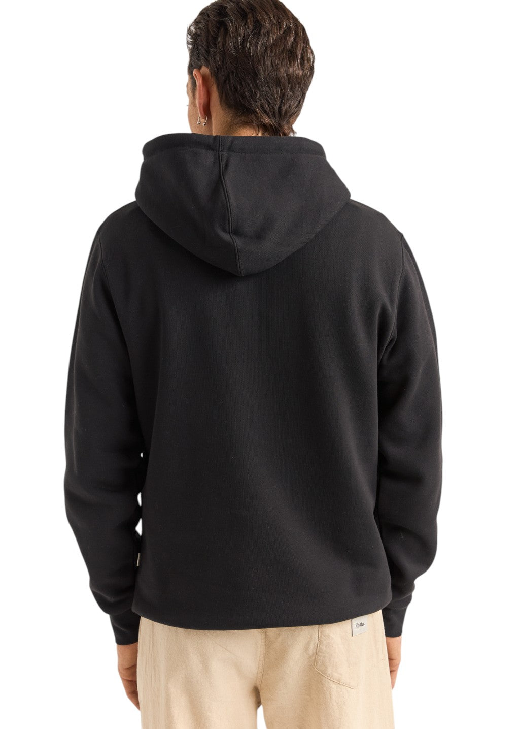 Rhythm - Brand Fleece Hood - Black