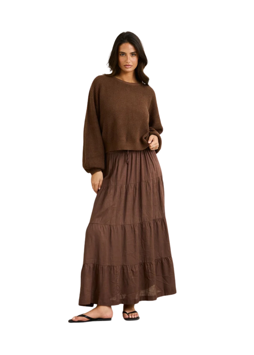 Rhythm - Classic Knit Jumper - Chocolate