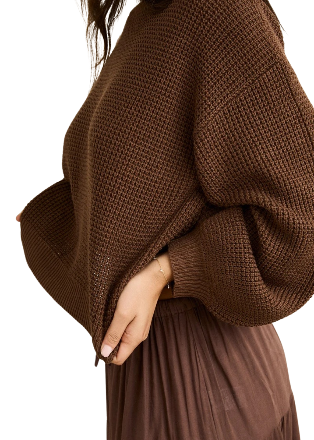 Rhythm - Classic Knit Jumper - Chocolate