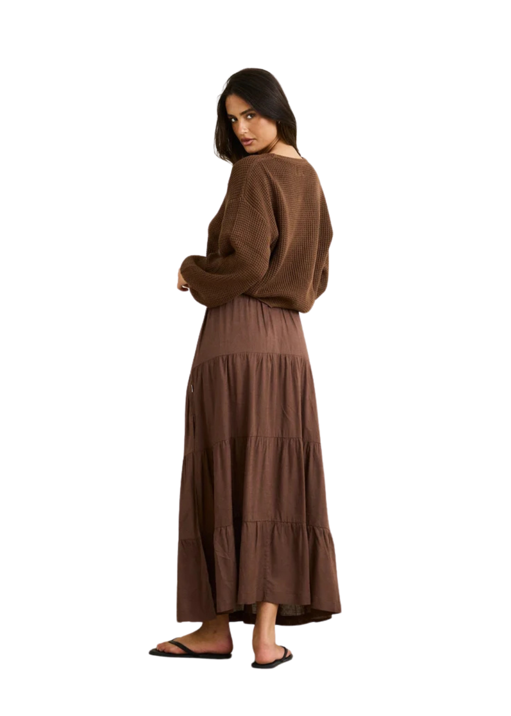 Rhythm - Classic Knit Jumper - Chocolate