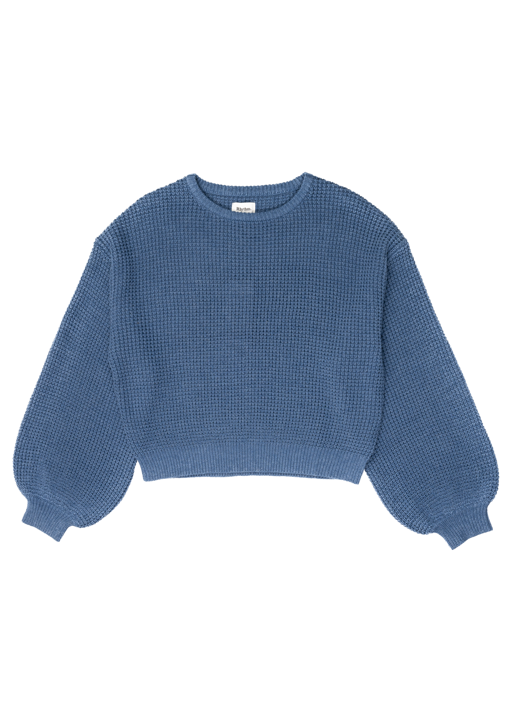 Rhythm - Classic Knit Jumper - Steel Blue