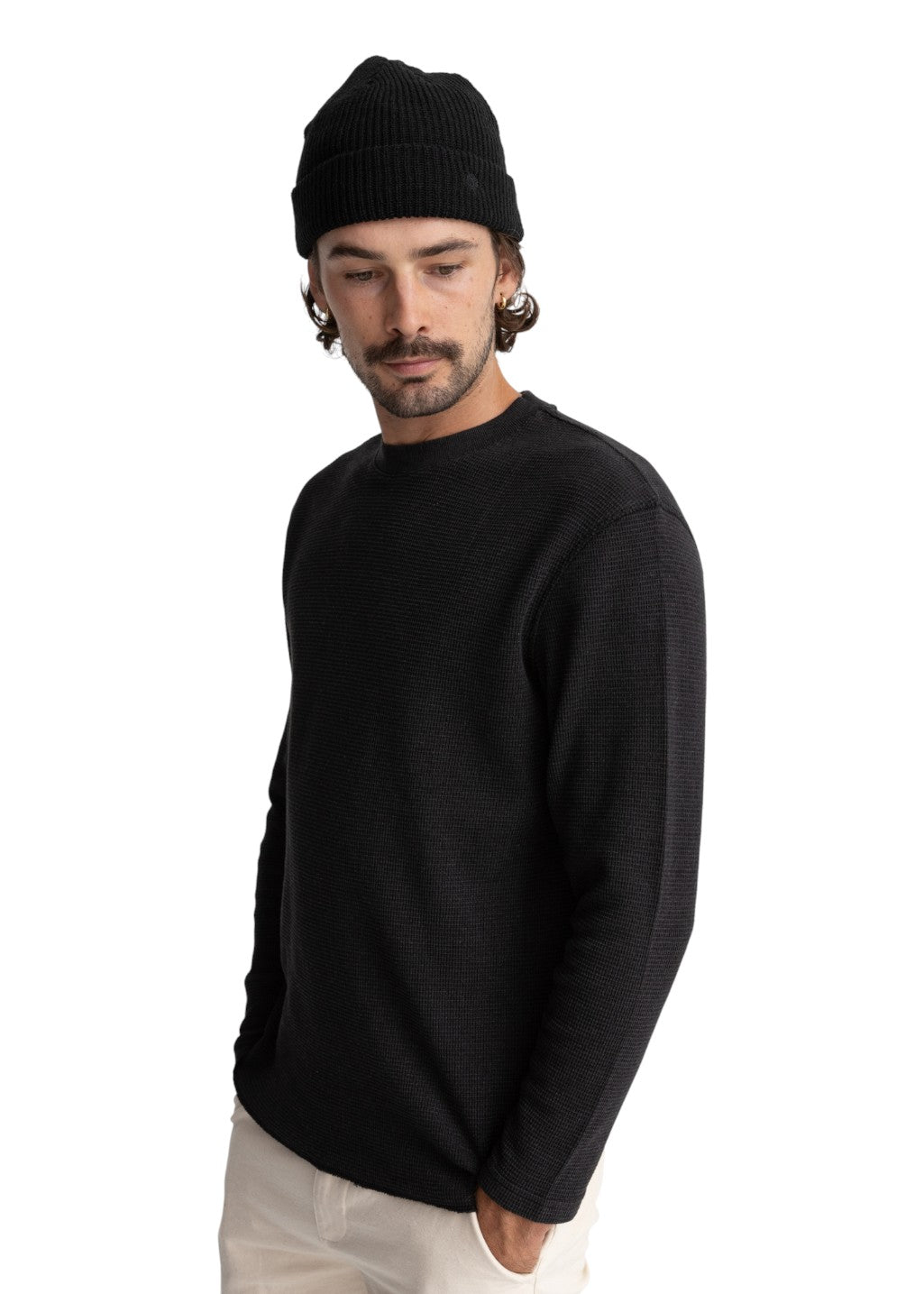 Rhythm - Classic Waffle Knit - Black