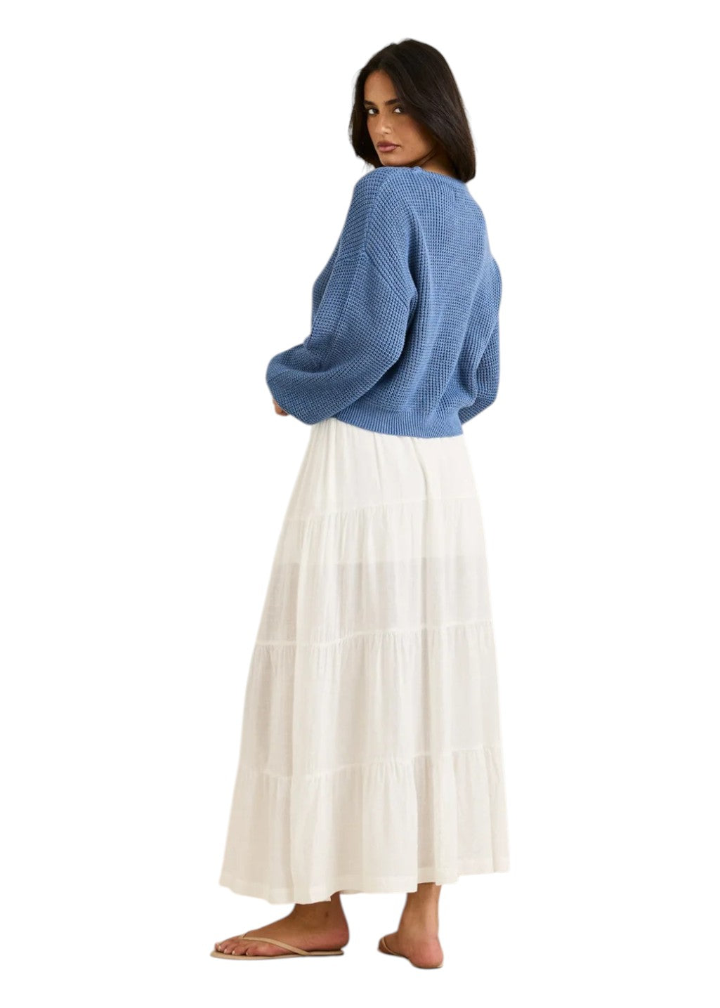 Rhythm - Classic Knit Jumper - Steel Blue