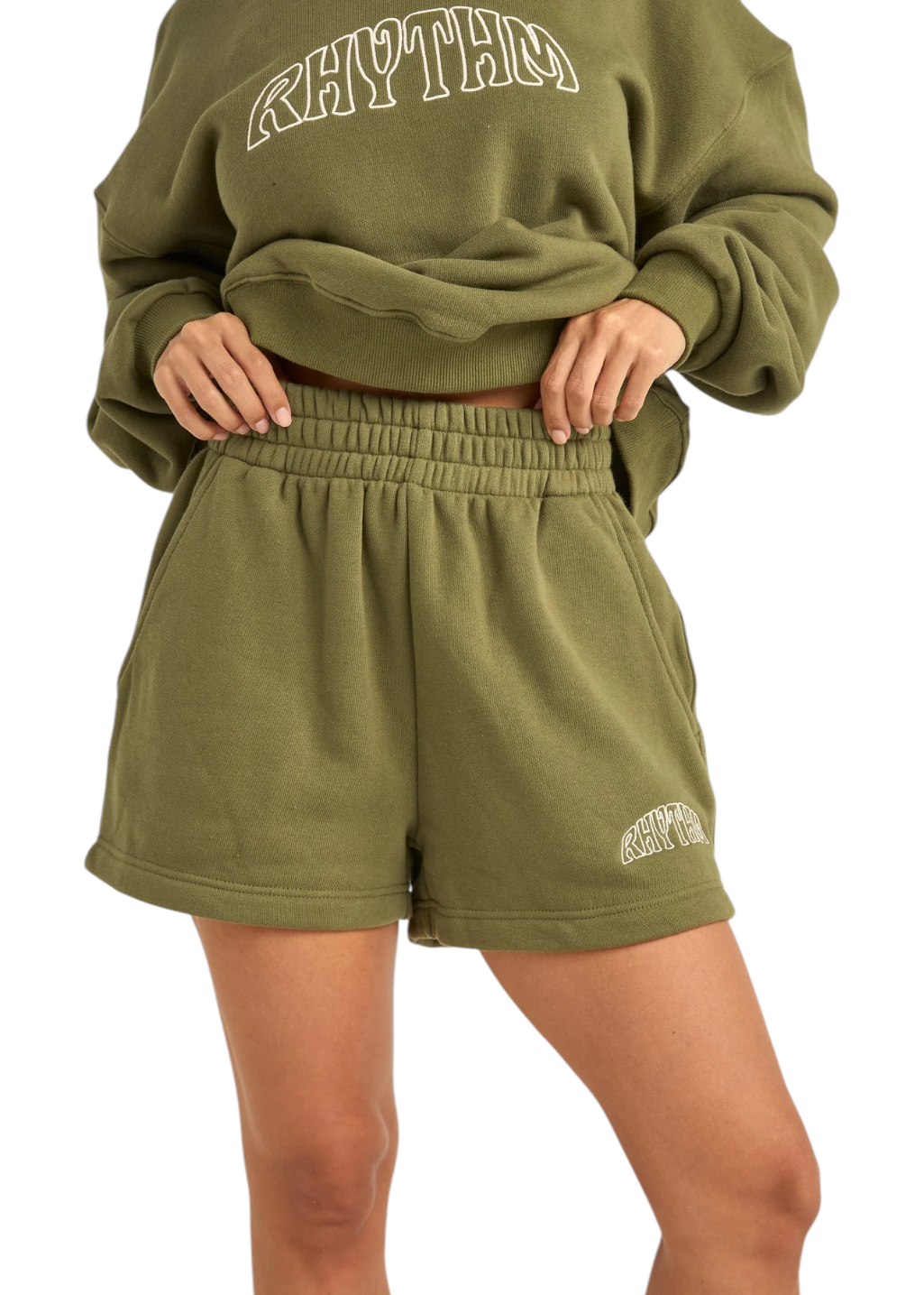 Rhythm - College Fleece Short - Olive